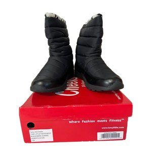 Tony Little® Cheeks Fit Body Faux Fur Boot Women’s Sz 12 M Black/Leopard NEW